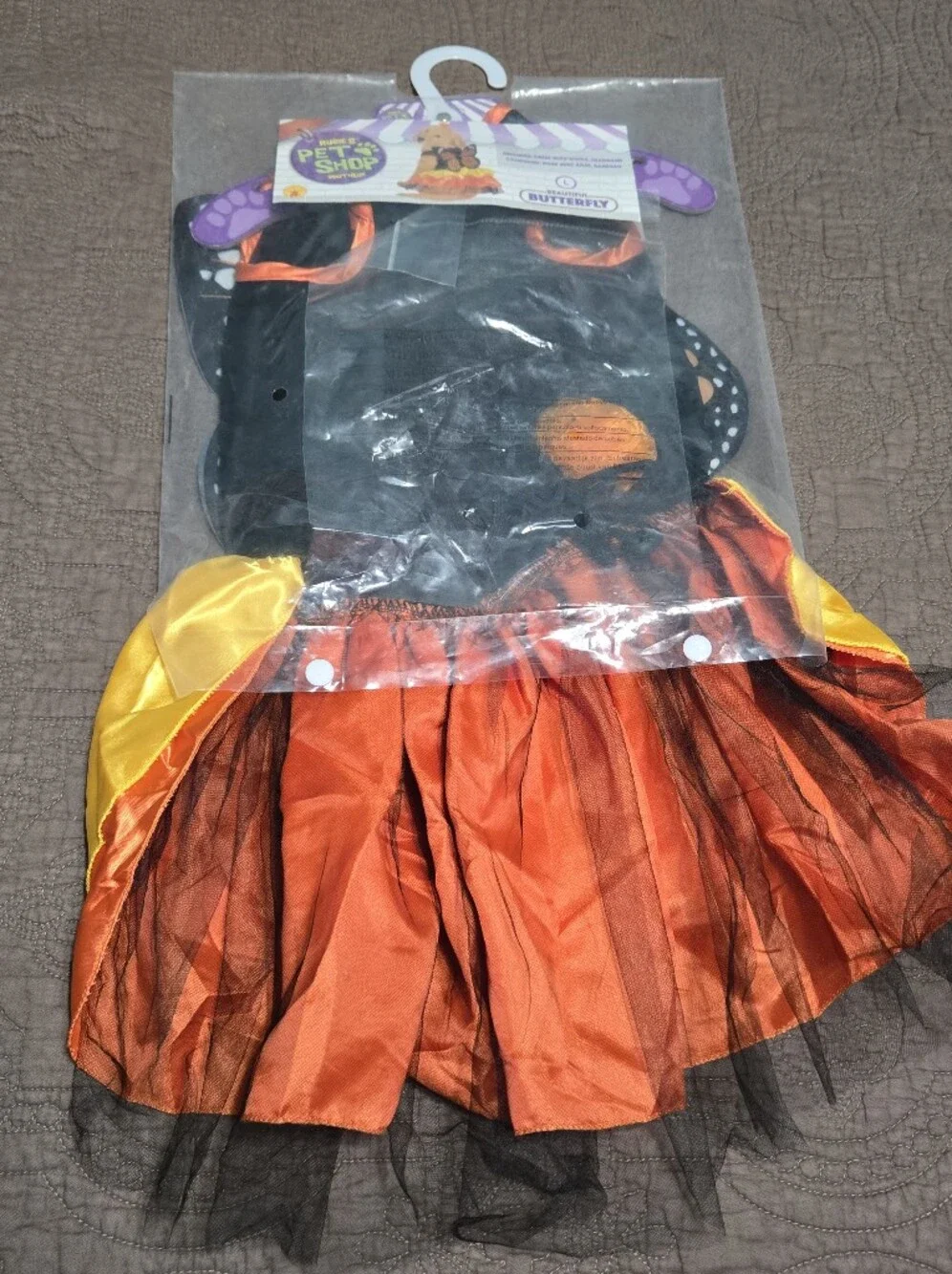 Monarch Butterfly Dogs Costume Large Dog Halloween Costume NEW